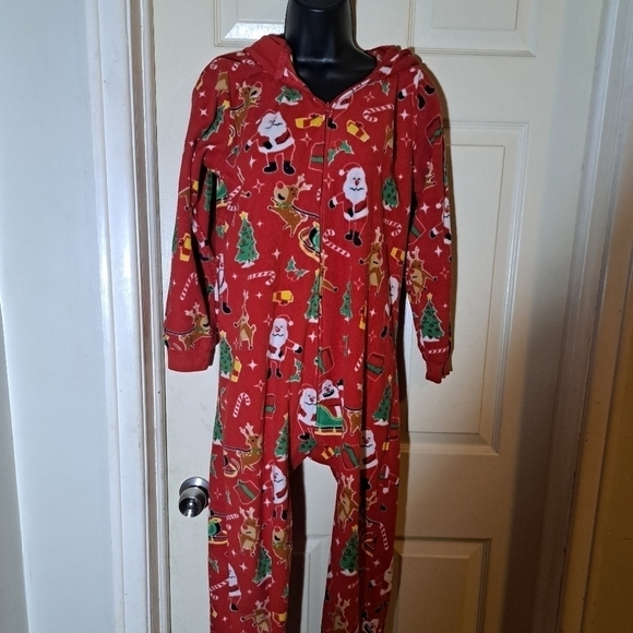 The children's place one Piece hooded holiday night suit size XXX/16 5/$25 - Picture 1 of 4